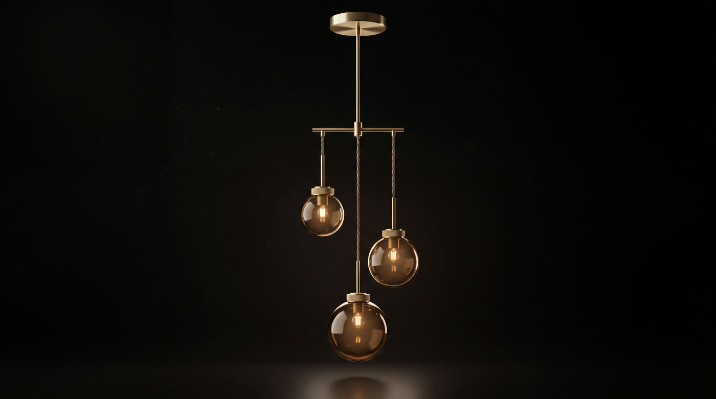 The Meridian in champagne brass.
