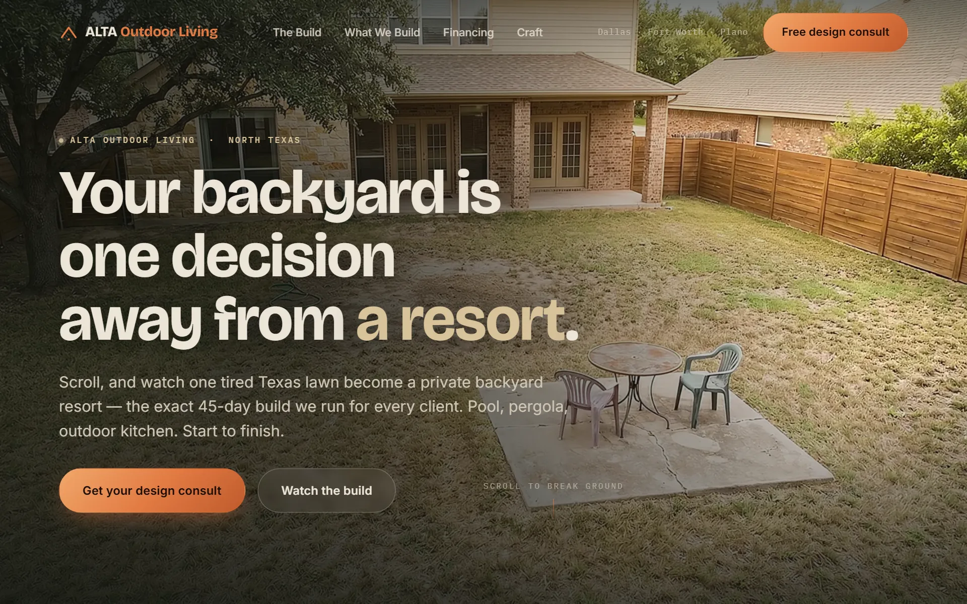 Backyard Journey — ALTA Outdoor website