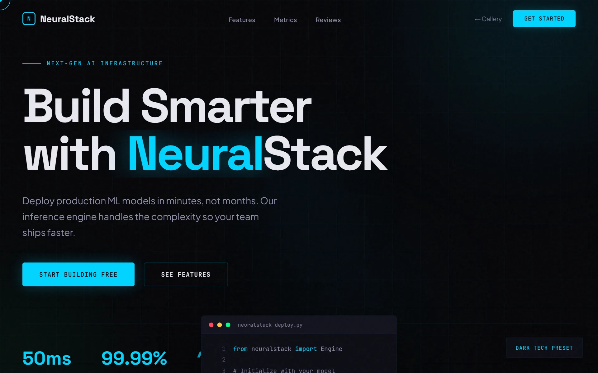 Dark Tech — NeuralStack website