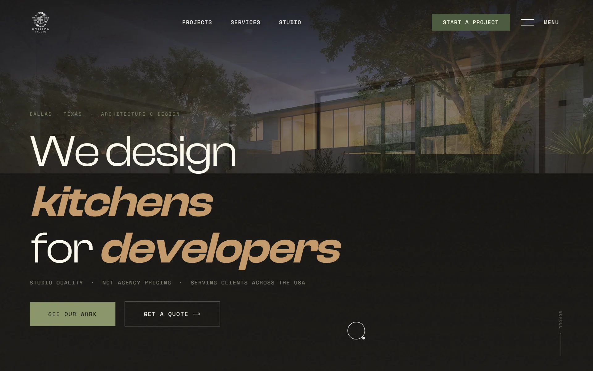 Design Studio Site — Horizon Studio website