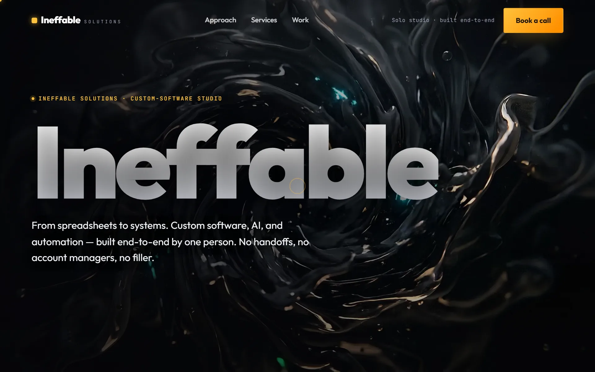 Agency Film Demo — Ineffable website
