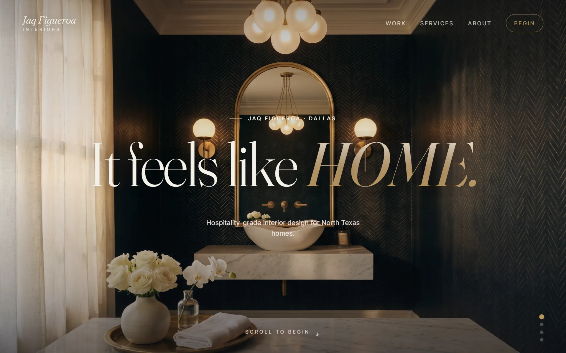 Pinned Editorial — Figueroa Interiors website