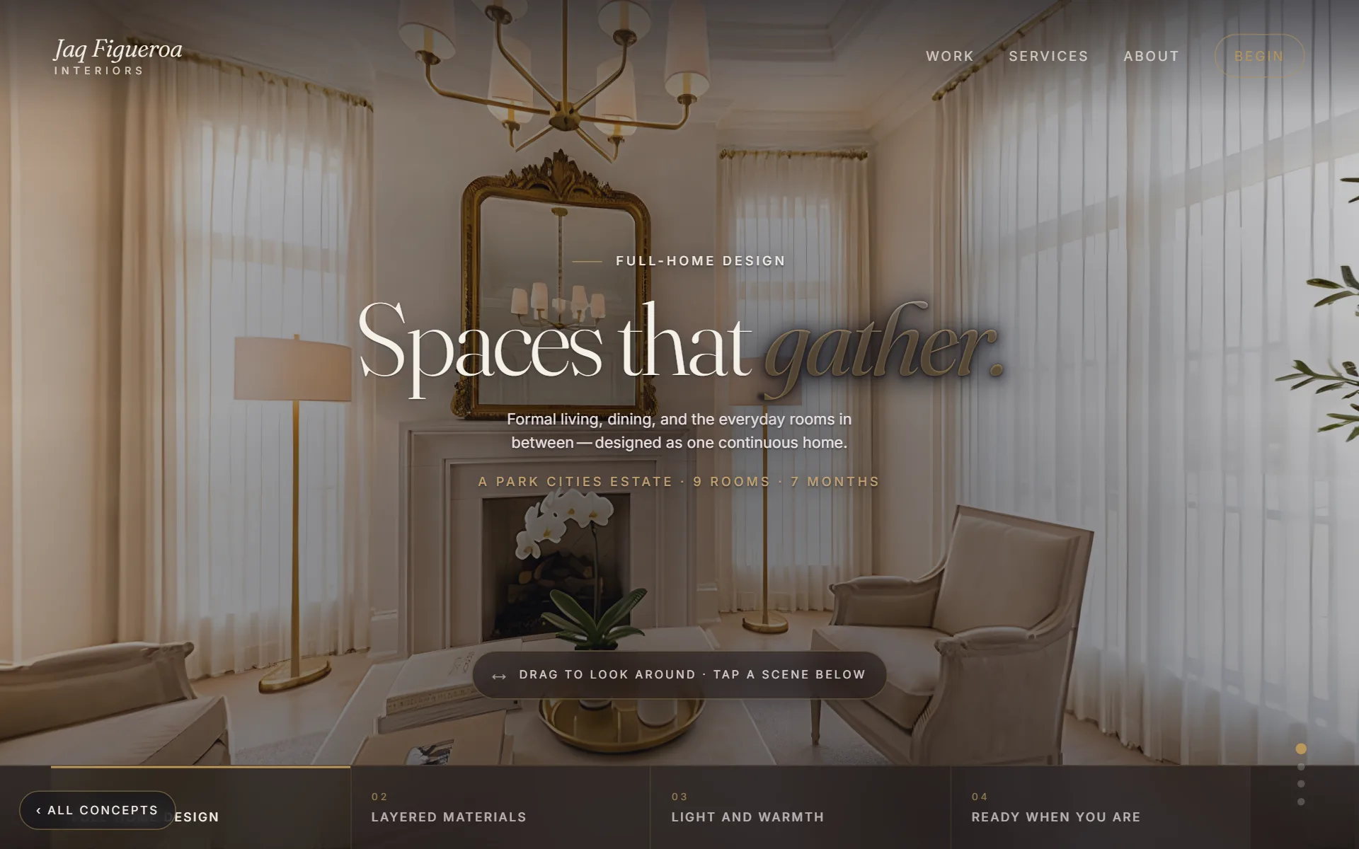 Virtual Tour 360° — Figueroa Interiors website
